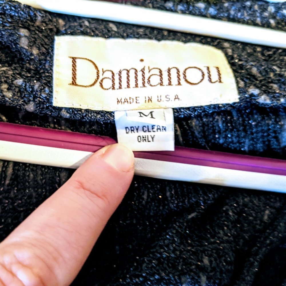 Vintage Damianou Fringed Dress and Jacket - Picture 9 of 13